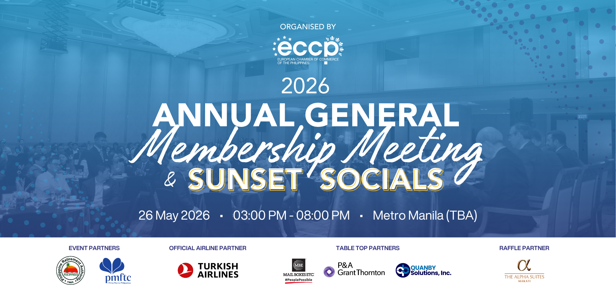 2026 Annual General Membership (AGM) Meeting & Sunset Socials