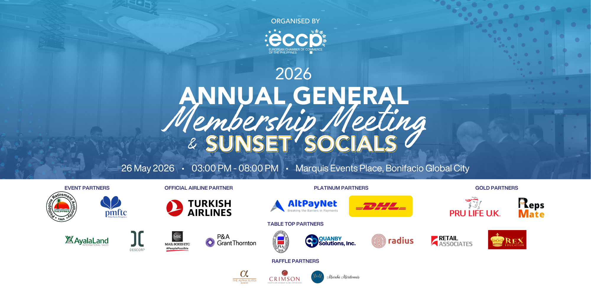 2026 Annual General Membership (AGM) Meeting & Sunset Socials